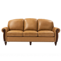 Dietmar Genuine Leather Sofa in Camel