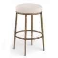 Faye Performance Fabric Upholstered Bar Stool