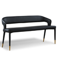 Drusilla Vegan Leather Upholstered Bench