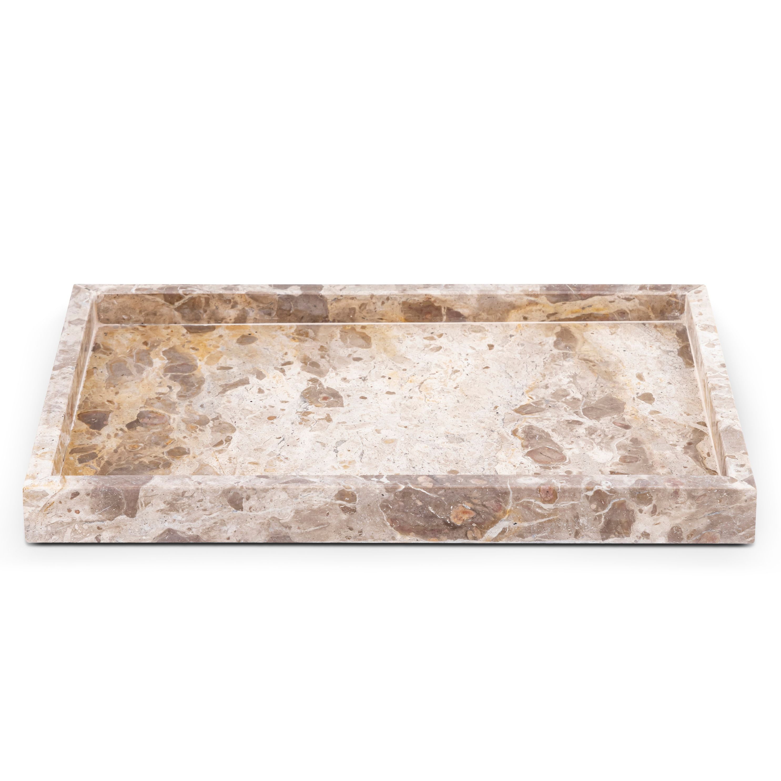 Belrose Rectangular Genuine Marble Tray