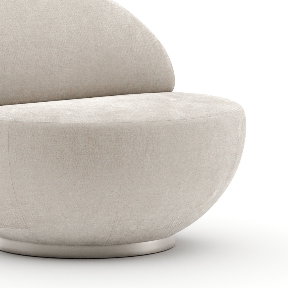 Jagger Swivel Chair - Ivory