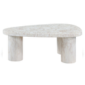 Sylvestra White Concrete Indoor/Outdoor Coffee Table