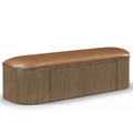 Urbino Vegan Leather Upholstered Storage Bench