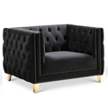 Lyra Velvet Upholstered Chair