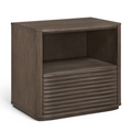 Marta 28" Oak Veneer And Solid Wood Nightstand