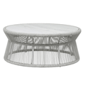 Miami Coffee Table with Honed Cararra Marble Top