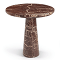 Fontelina 30" Marble Bistro Table in Red Levanto