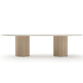 Rhythm Oval Stone Top Dining Table