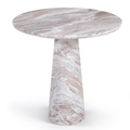 Fontelina 30" Marble Bistro Table in Toronto Brown