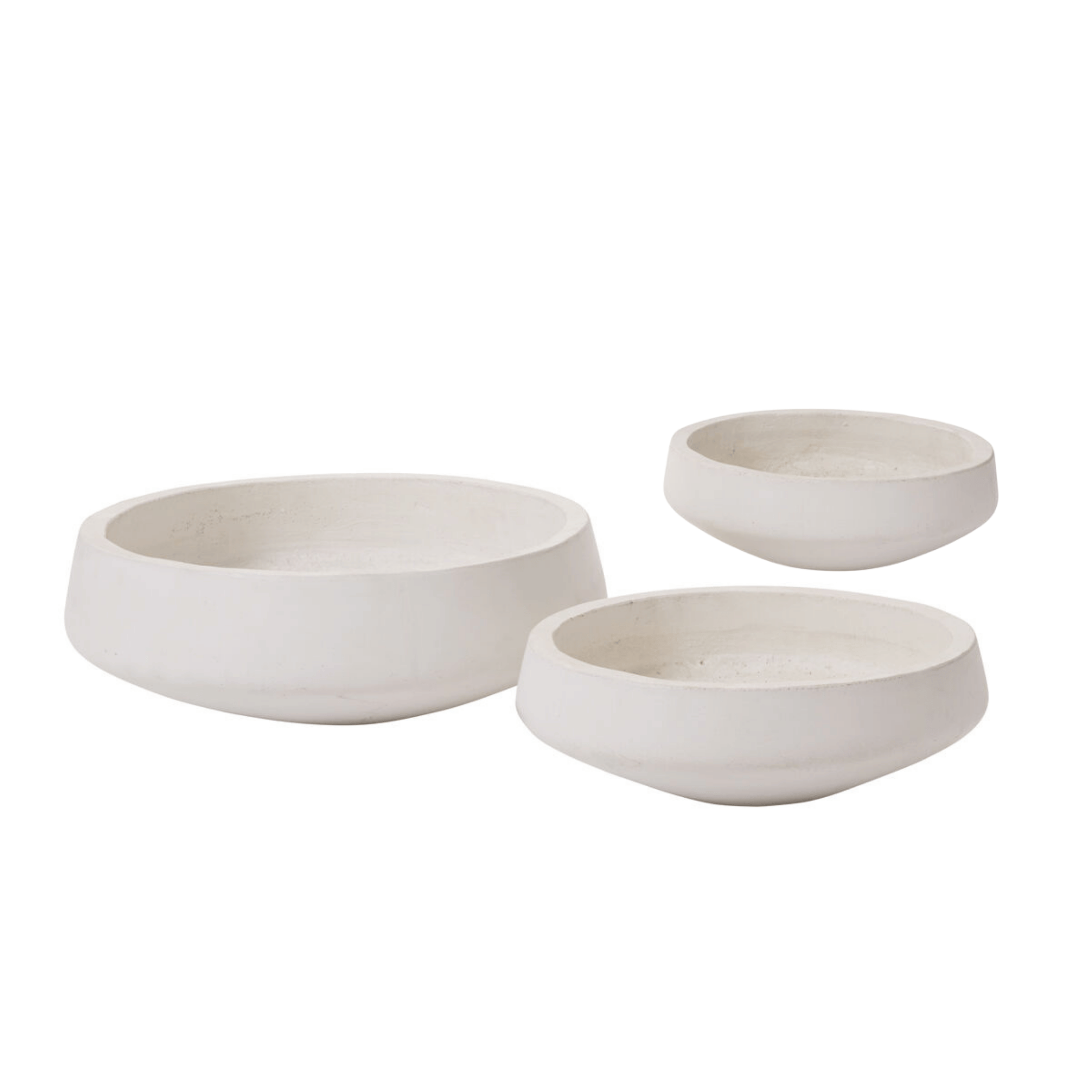 Newport White Low Bowl