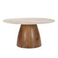 Lark Genuine Marble And Mango Wood Coffee Table
