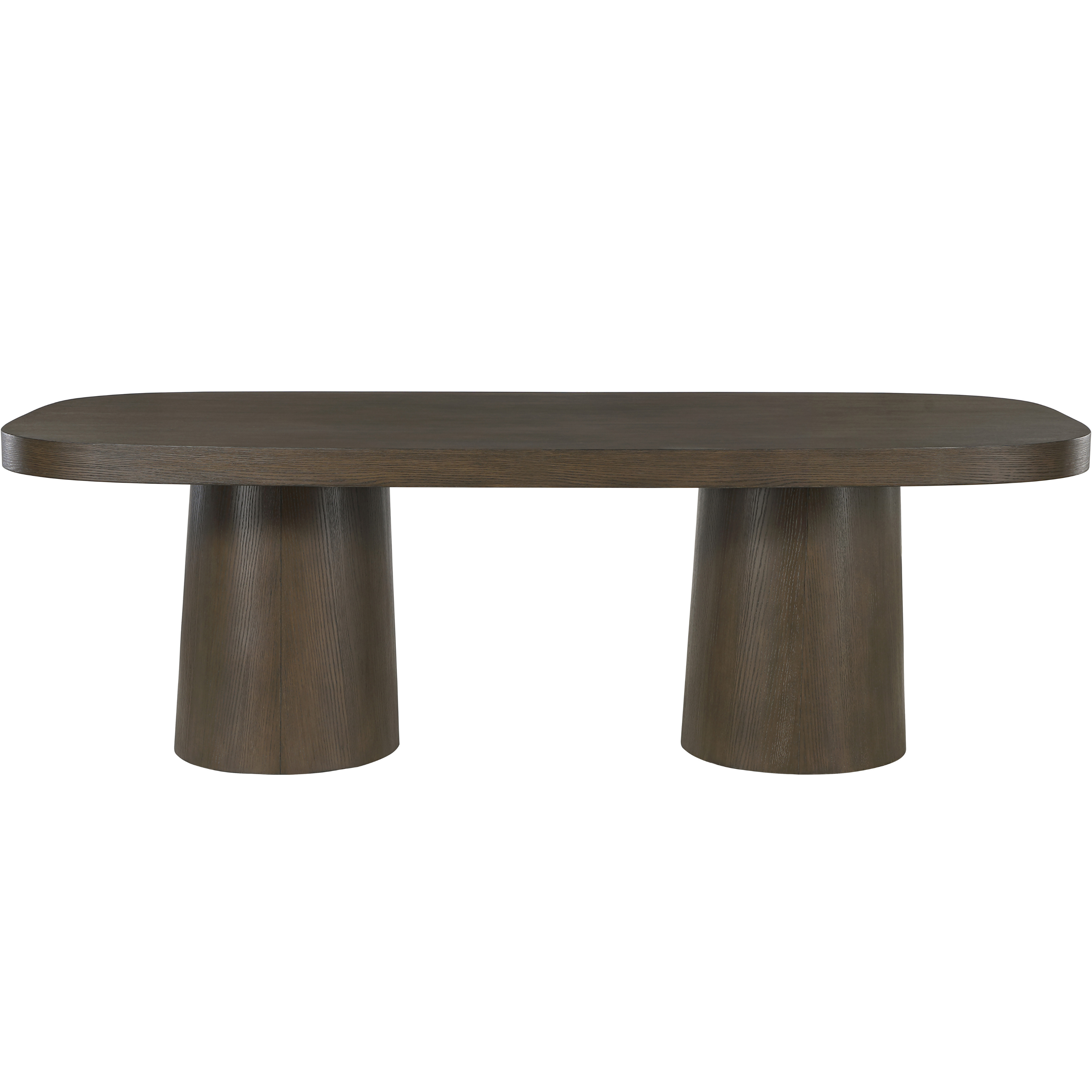 Wendeline 95.5" Solid Wood And Oak Veneer Dining Table