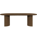 Carmina 94" Oak Veneer And Solid Wood Dining Table