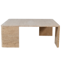 Laurence Natural Travertine Coffee Table