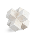 Hortensia Natural Travertine Decorative Jack Object
