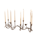 Rustic Metal Candelabra with Birds