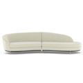 Three's Company 2Pc Sectional in Ivory
