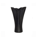 Yeri Cast Aluminum Vase Black