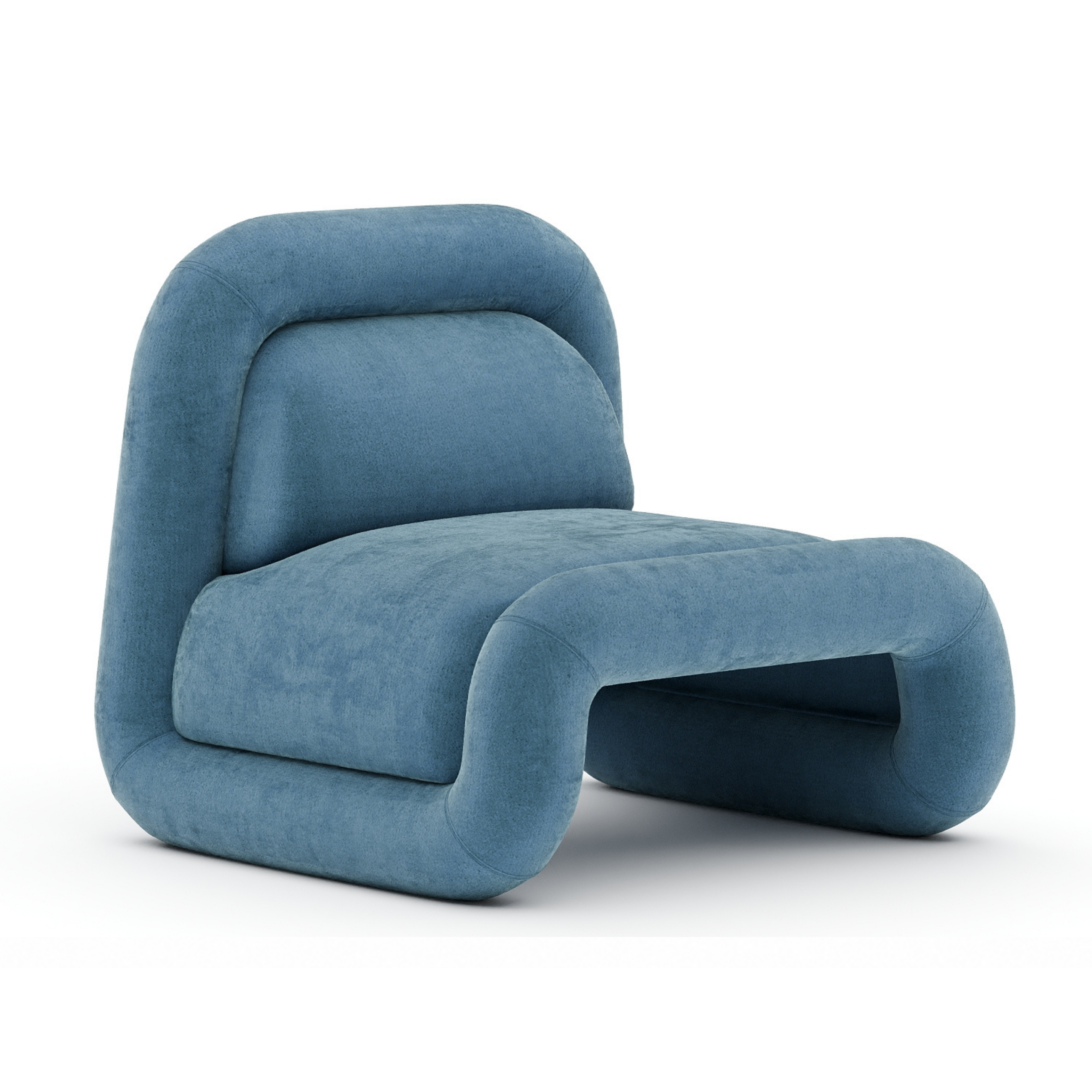 Bold Accent Chair - Azure