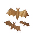 Winged Bat Wall Decor - Set of 3