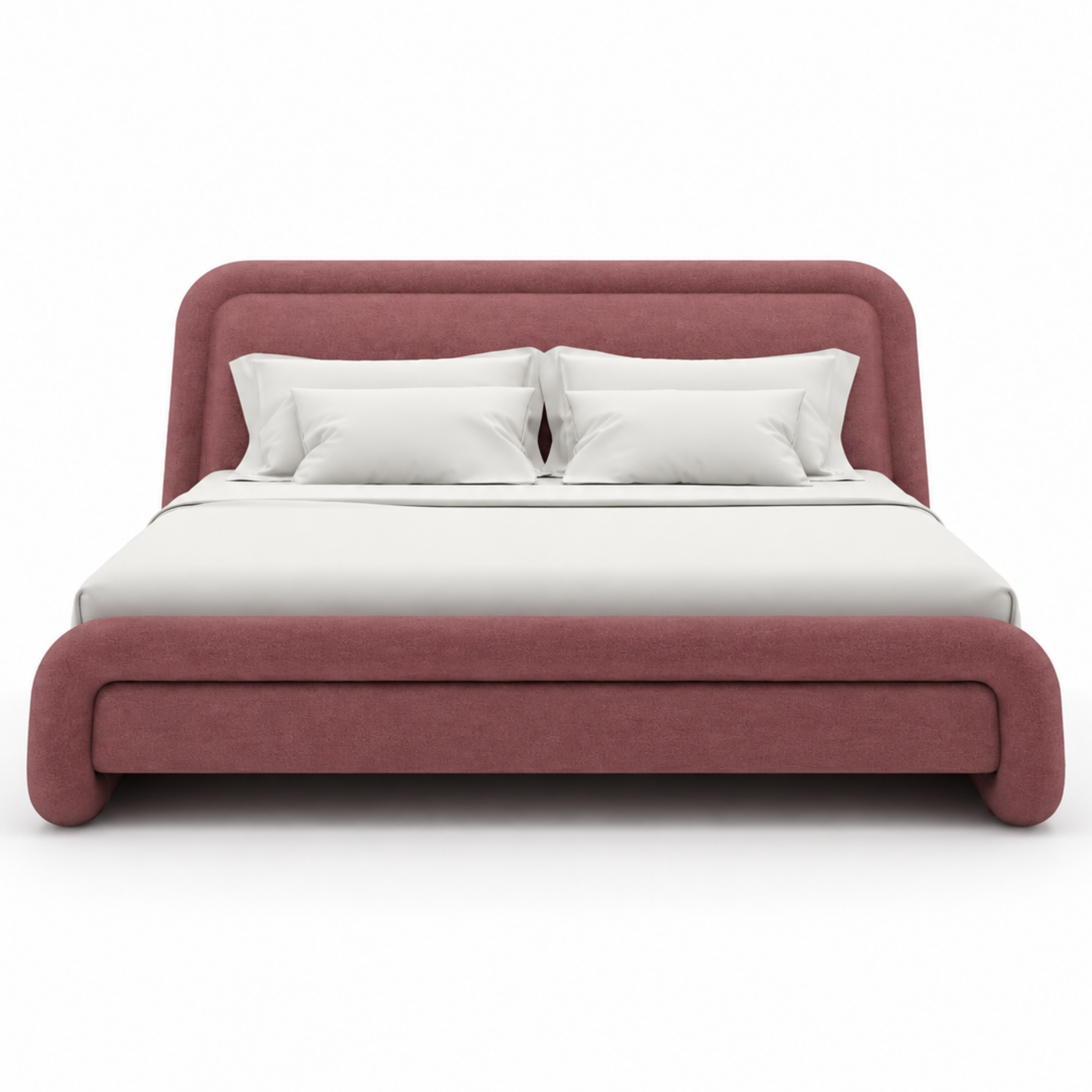 Bold King Bed - Dusty Rose