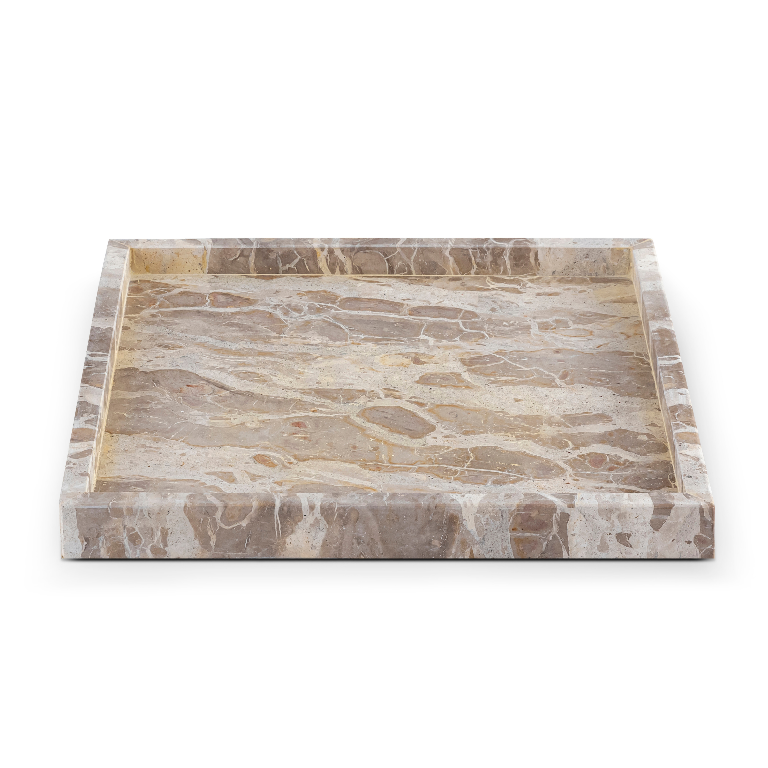 Belrose Square Genuine Marble Tray