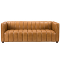 Salton Genuine Leather Sofa in Camel