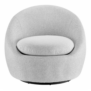 Adelmo Swivel Accent Chair in Cardiff Gray