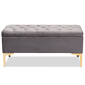 Valere Velvet Ottoman