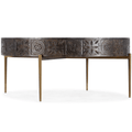 Carved Round Cocktail Table