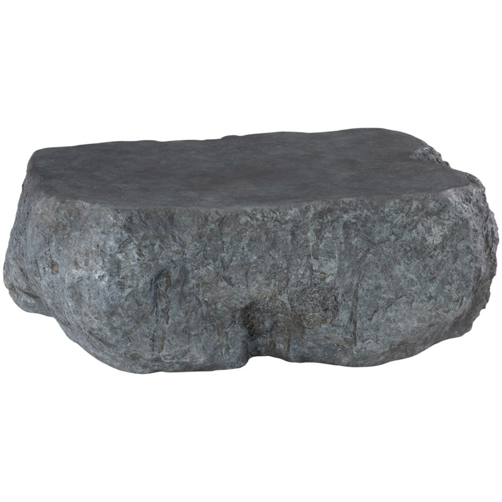 Quarry Coffee Table in Charcoal Stone – 48" Resin Design