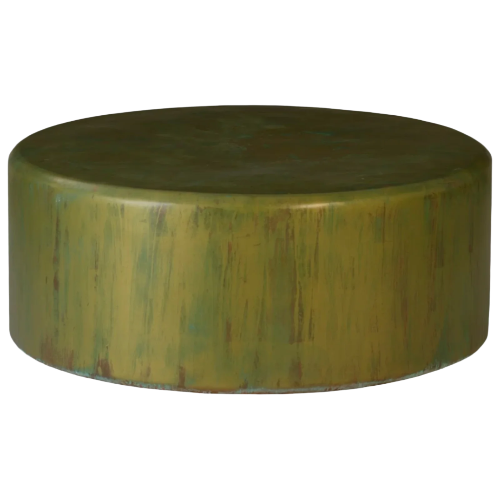 Button Coffee Table in Lichen Finish – Resin & Fiberglass