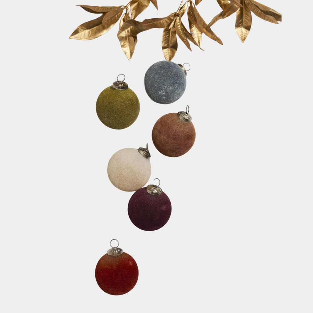 Velvet Ornament - Set of 6
