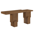 Anzio Oak Veneer And Solid Wood Console Table