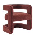 Althea Accent Chair in Dainty Maroon