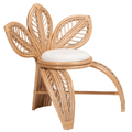 Bali & Pari Gresham Rattan Leaf Accent Chair