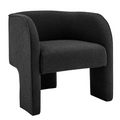 Matteo Arm Chair in Boucle Black