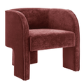 Matteo Velvet Chair in Dainty Maroon