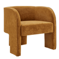 Matteo Velvet Chair in Dainty Caramel