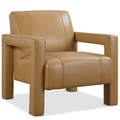Covette Accent Chair in Brittle with Semi-Aniline Leather