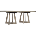 Affinity Rectangle Pedestal Dining Table – Extends to 114"