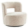 Jazzlyn Swivel Accent Chair in Grenada Cream