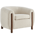 Cordelia Arm Chair in Palladian Beige with Friendly Fabric