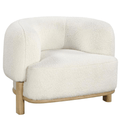 Lawler Barrel Back Accent Chair in  Ivory