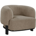 Lawler Barrel Back Accent Chair in Mushroom