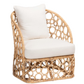 Prisca Honey Rattan Accent Chair