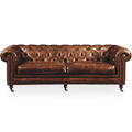 Birmingham Sofa in Dark Brown Leather