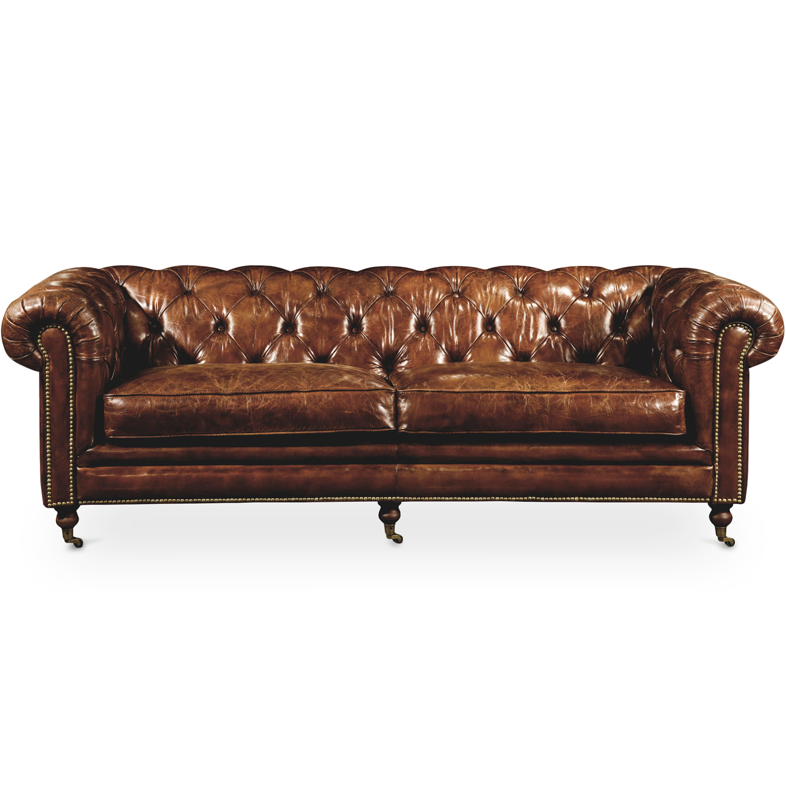 Birmingham Sofa in Dark Brown Leather