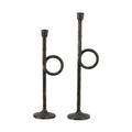 Playful Loop Design Set of 2 Candle Holders