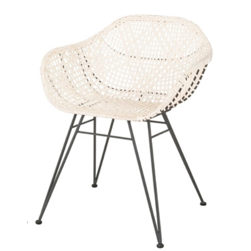 Jadis Set of 2 Leather Woven Dining Chair Rossi Furniture